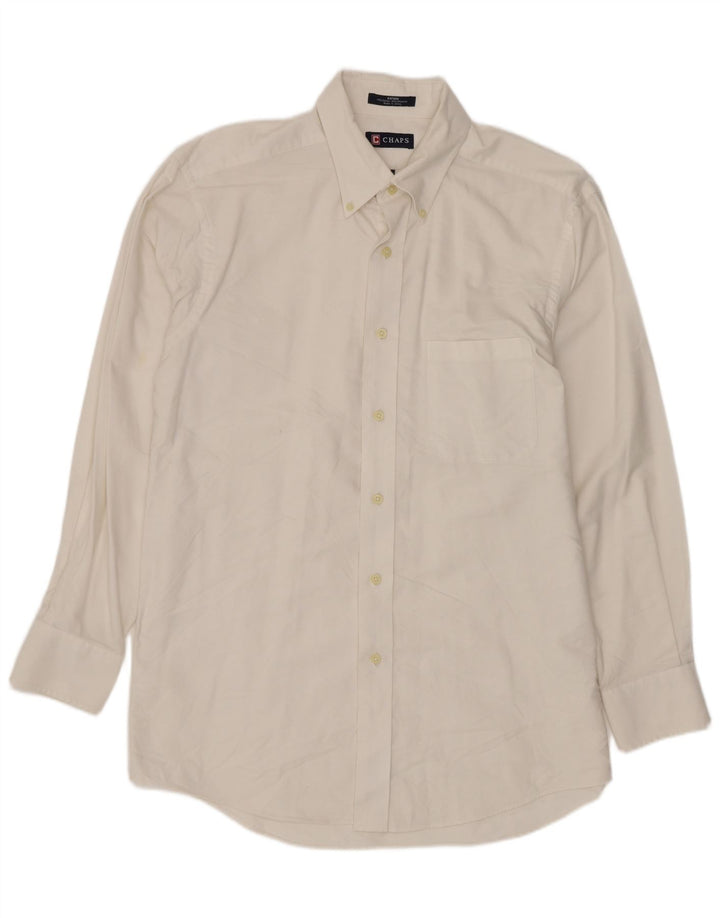 Chaps Chemise Homme Taille 15 1/2 Coton Blanc Moyen