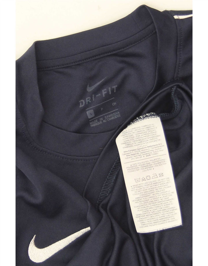 Camiseta Nike Dri Fit para hombre Top Small Azul marino Poliéster