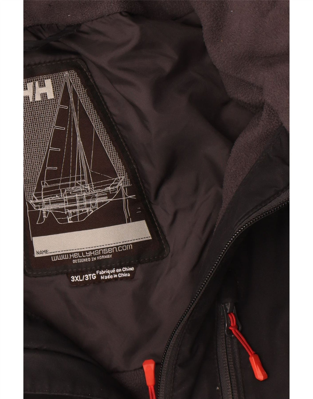 Мужская ветровка с рисунком Helly Hansen UK 46 3XL, черный полиэстер