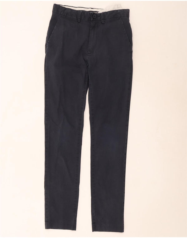 Marks & Spencer Pantalones chinos ajustados para hombre W28 L33 Algodón azul marino