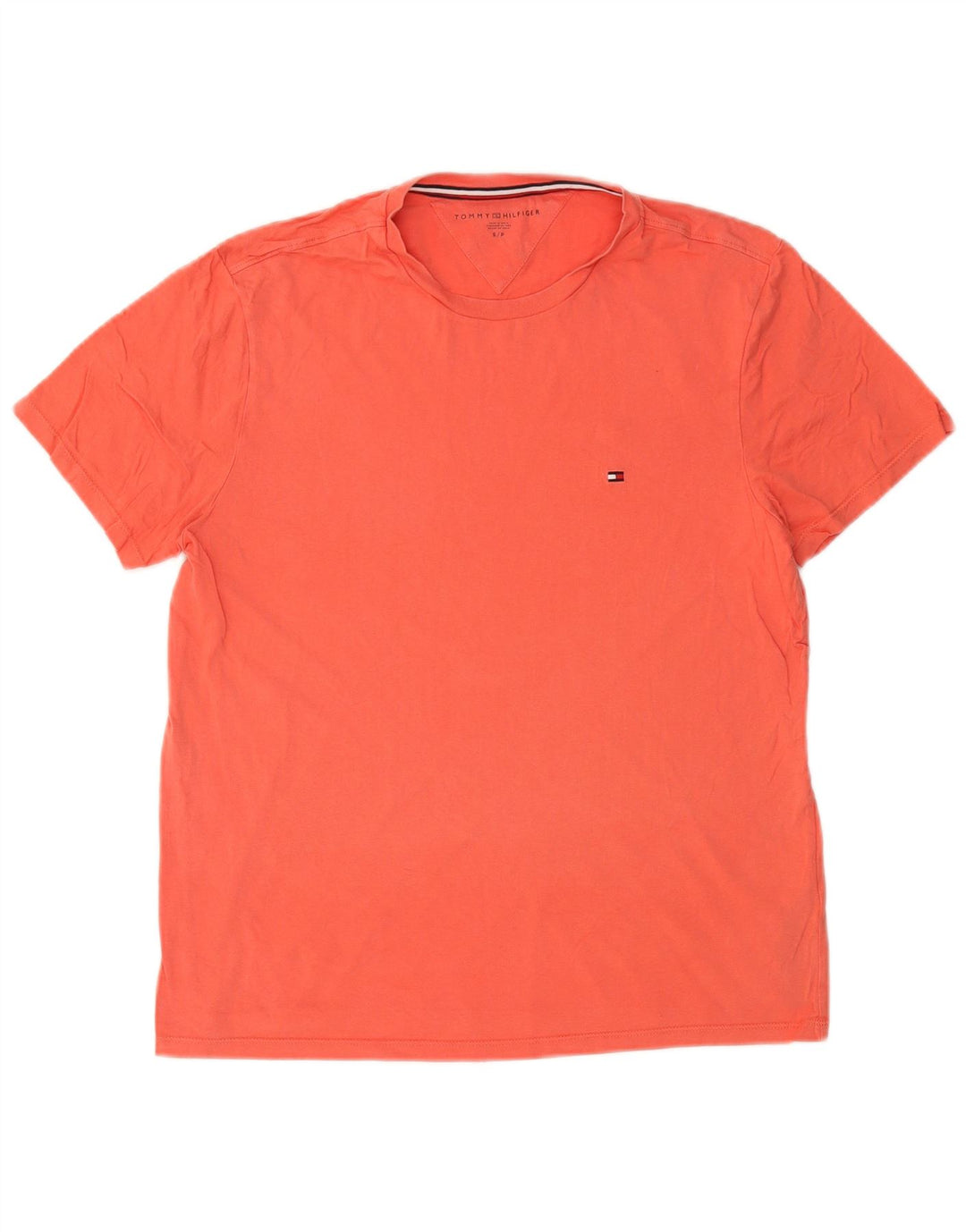 TOMMY HILFIGER Mens T-Shirt Top Small Pink Cotton