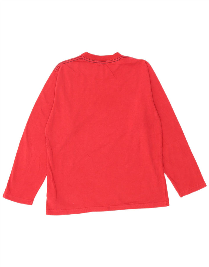 Timberland Boys Graphic Top Long Sleeve 11-12 Years Red Cotton