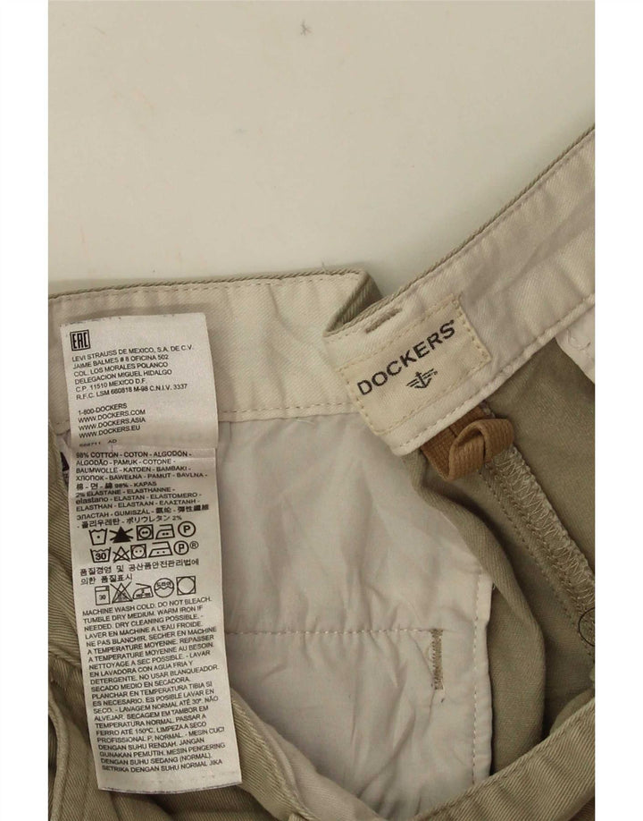 Dockers Mens Cargo Shorts W34 Large Khaki Cotton