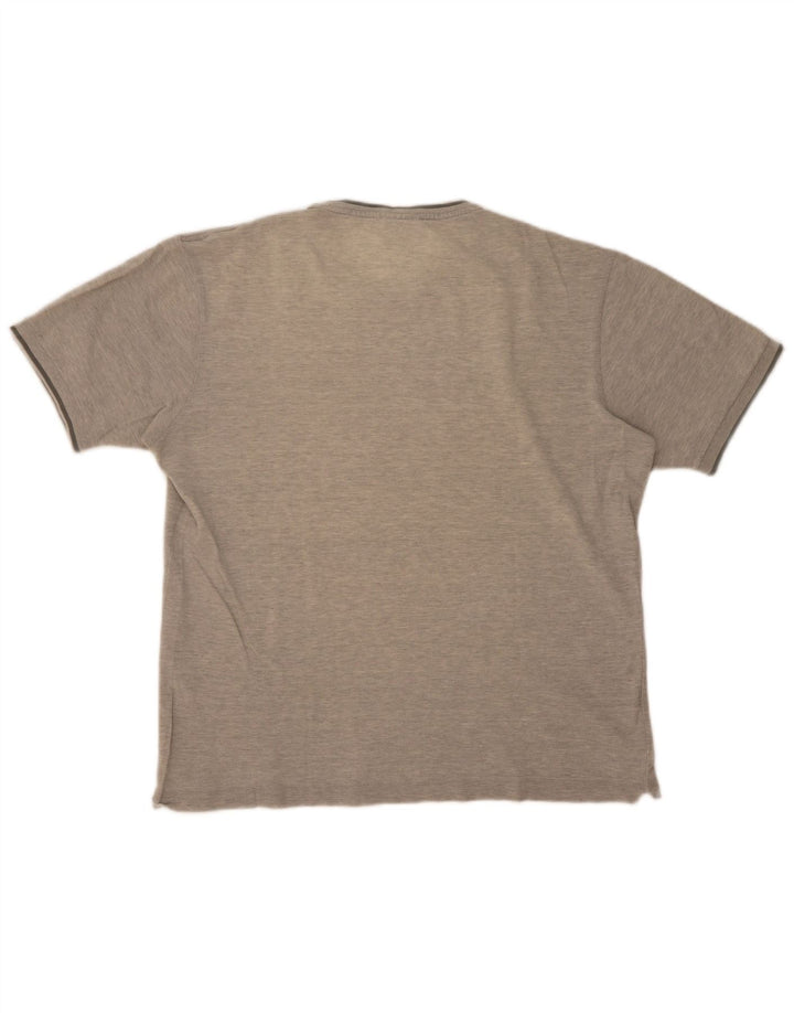 Lacoste T-Shirt Homme Top Taille 5 Grand Coton Chiné Gris