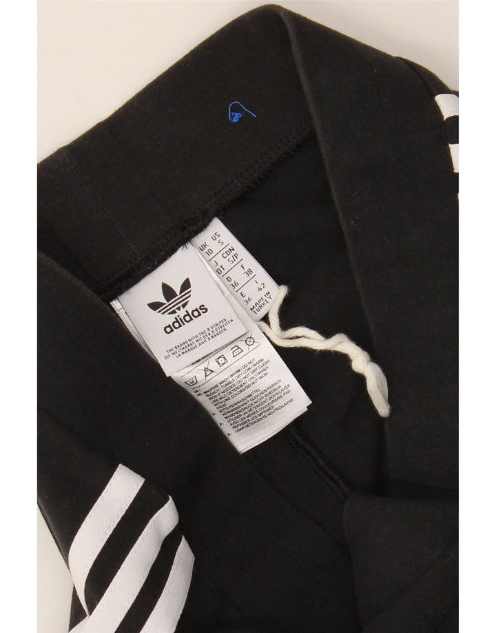 ADIDAS Womens Leggings UK 10 Small Black Cotton Vintage Adidas and Second-Hand Adidas from Messina Hembry 