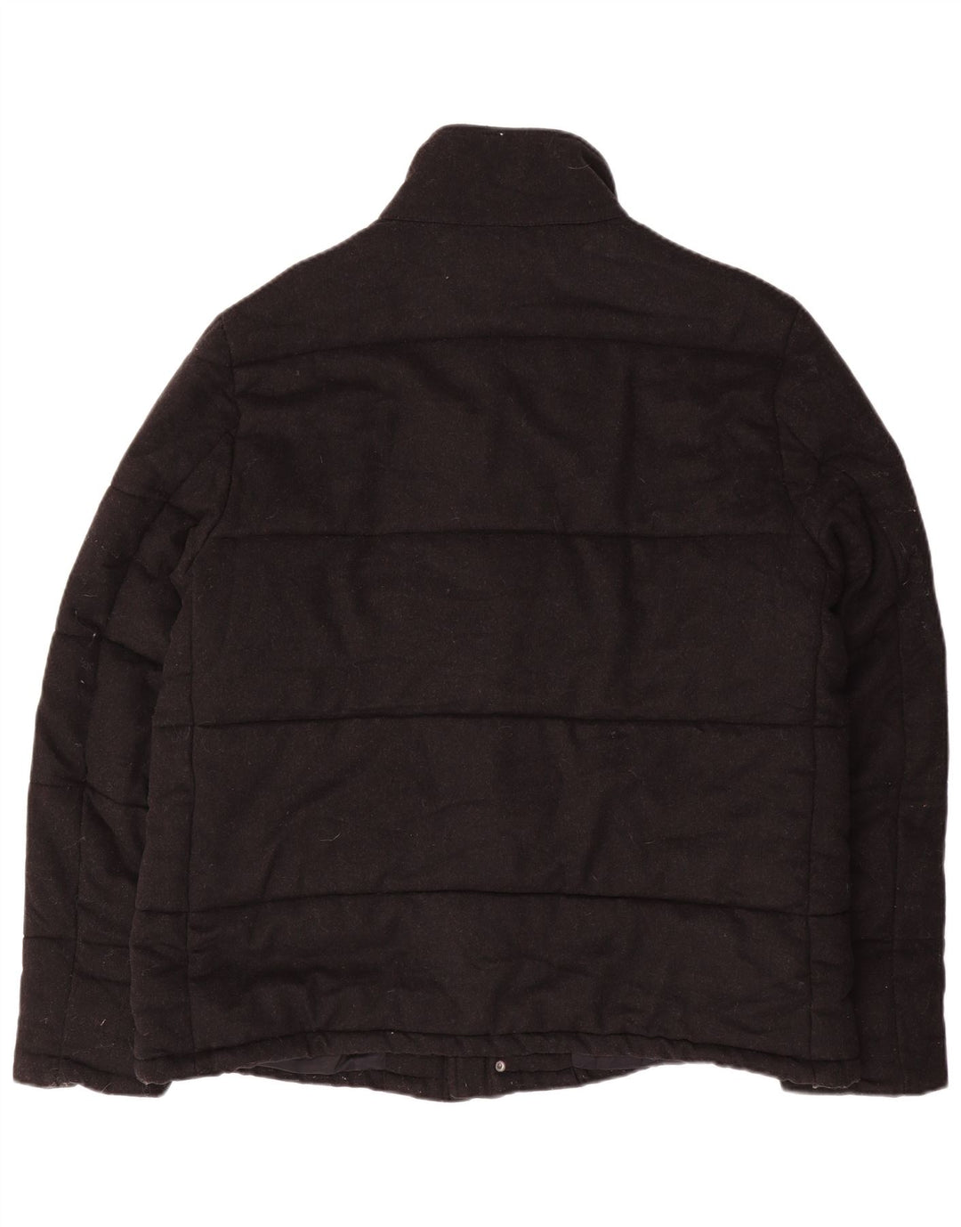 Reiss Mens Padded Jacket UK 42 XL Black Wool