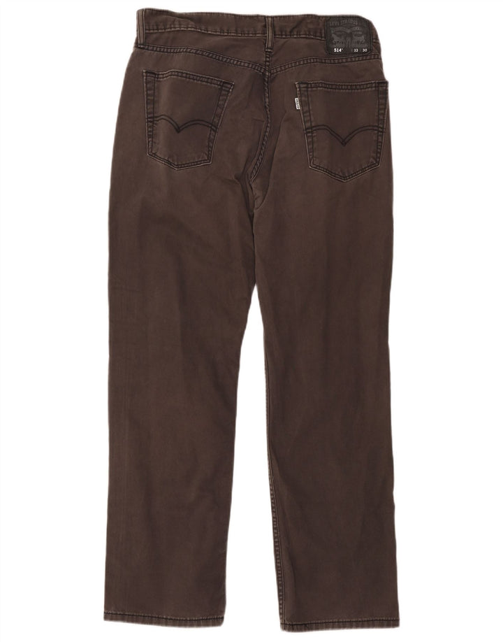 Levi's Uomo 514 Jeans dritti W33 L30 Cotone grigio