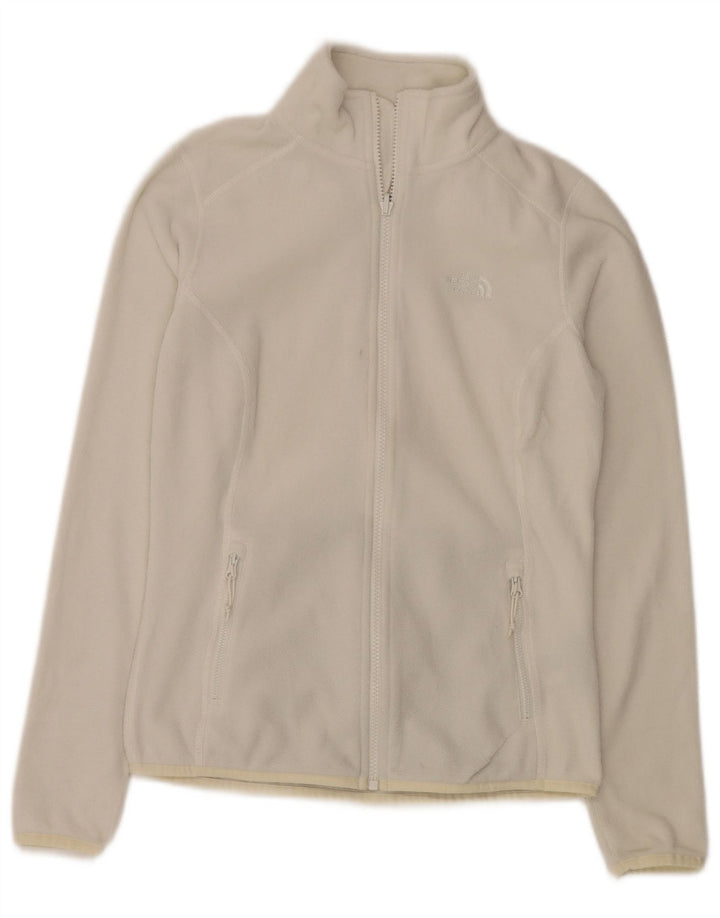 The North Face Womens Fleece Jacket UK 10 Small White Polyester