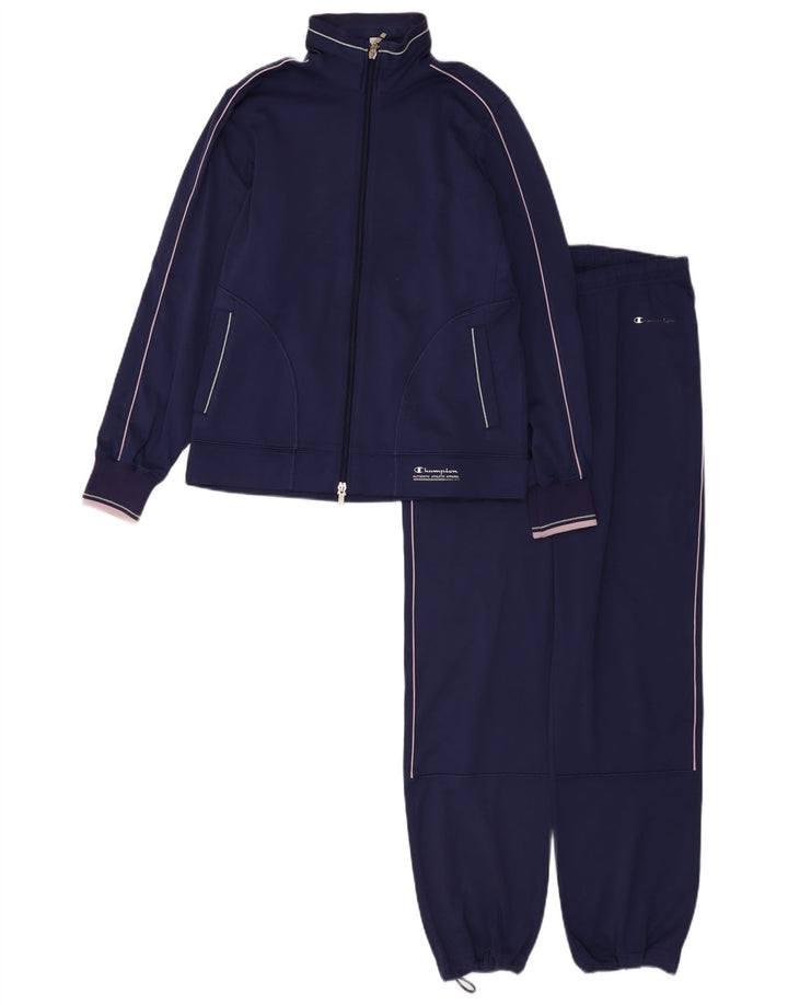 Champion Survêtement complet coupe ample pour femme UK 10 Small Bleu marine Polyester