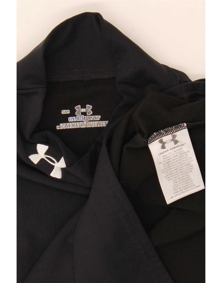Under Armour Mens Cold Gear felső, hosszú ujjú kis fekete poliészter