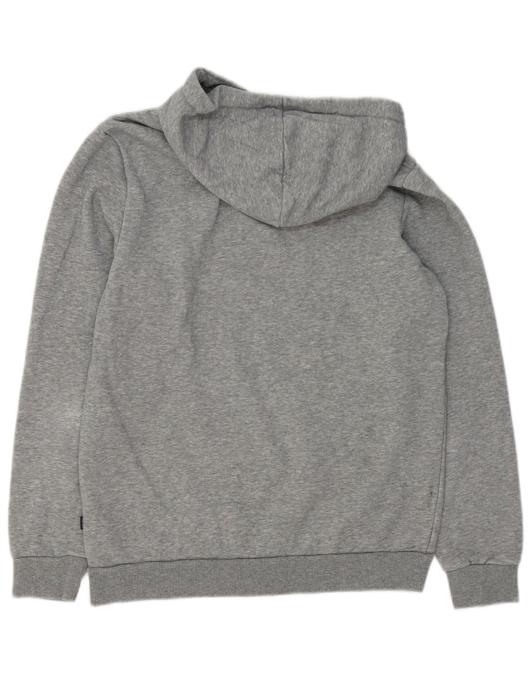PUMA Mens Graphic Hoodie Jumper Small Grey Cotton