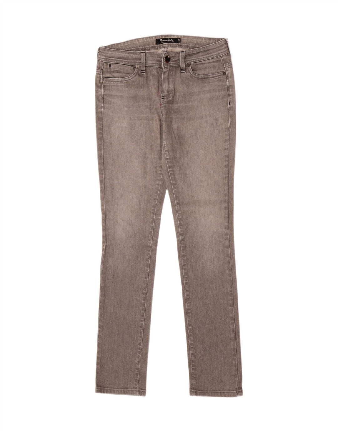 Massimo Dutti Womens Skinny Jeans W28 L33 Grey Cotton