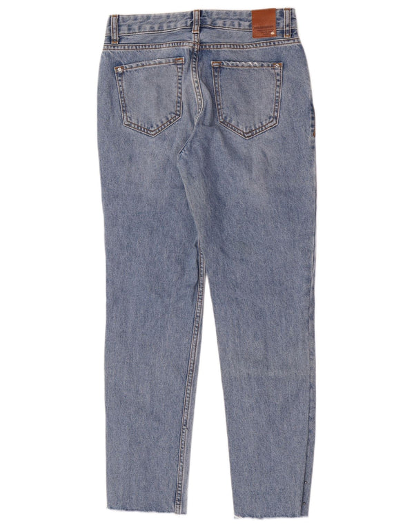 Zara Womens Distressed Slim Jeans EU 34 2XS W24 L27 Blue Cotton