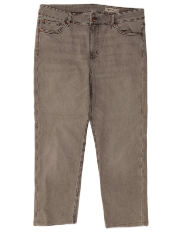 Женские прямые джинсы Marks & Spencer The Sienna UK 16, большие W34 L25, серые
