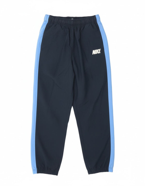 Calça de treino masculina NIKE médio azul colorblock poliéster esportivo