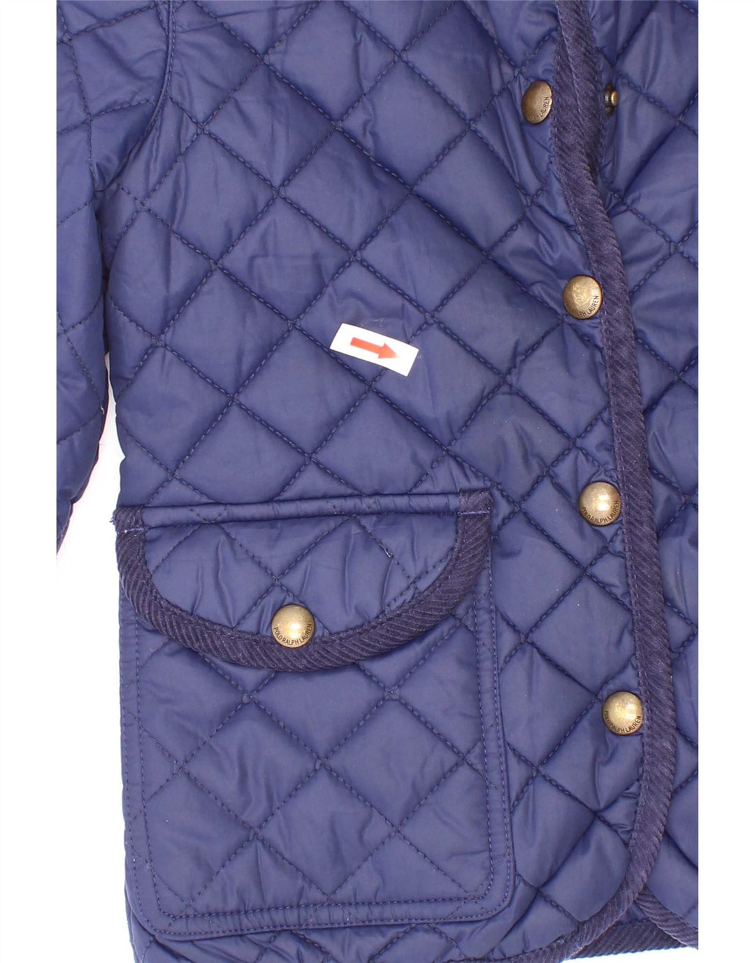 Polo Ralph Lauren Girls Quilted Jacket 5-6 Years Navy Blue Polyester