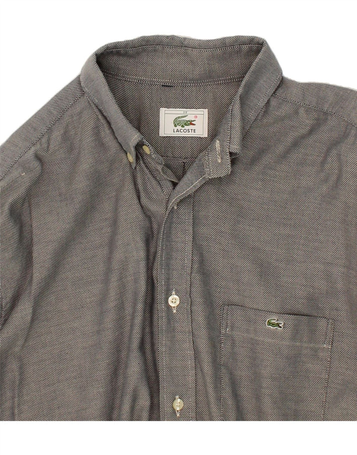 LACOSTE Mens Shirt Size 39 Medium Grey Vintage Lacoste and Second-Hand Lacoste from Messina Hembry 