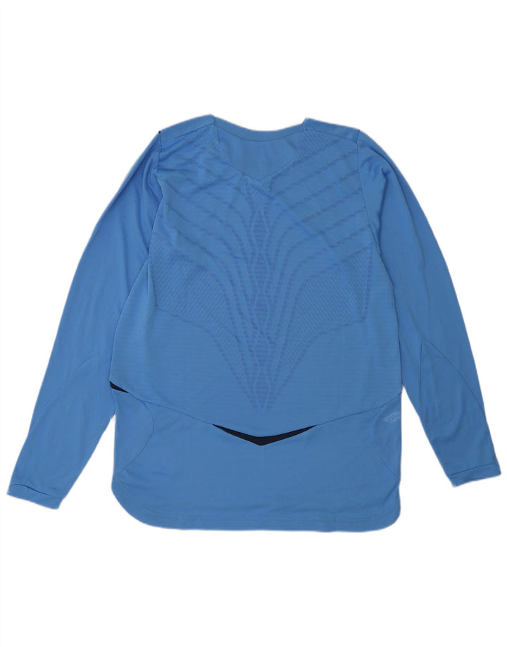 Umbro Mens Top Long Sleeve Small Blue Colourblock Polyester