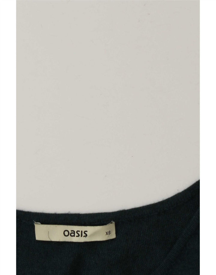 Oasis Womens Oversized A-Line Dress UK 6 XS Green