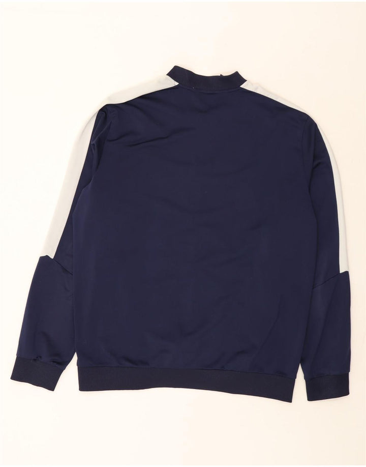 Puma Mens Graphic Tracksuit Top Jacket XL Navy Blue Colourblock