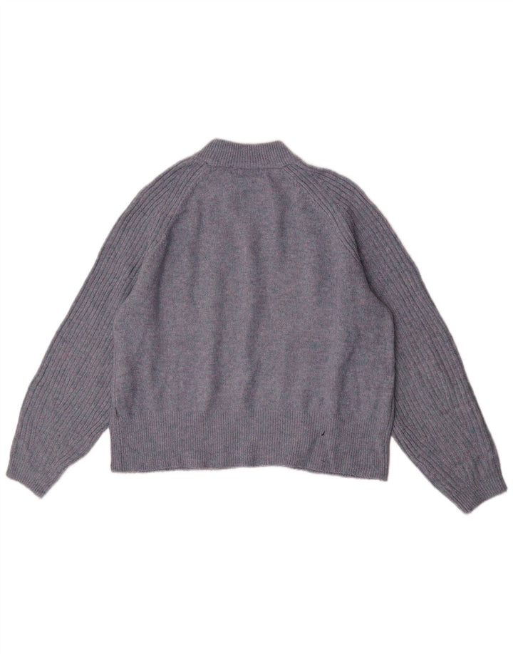 Marks & Spencer Womens Crew Neck Jumper Sweater UK 14 Medium Navy Blue