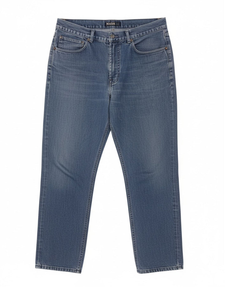 MASH Mens Slim Jeans IT 54 2XL W34 L29 Azul Algodão