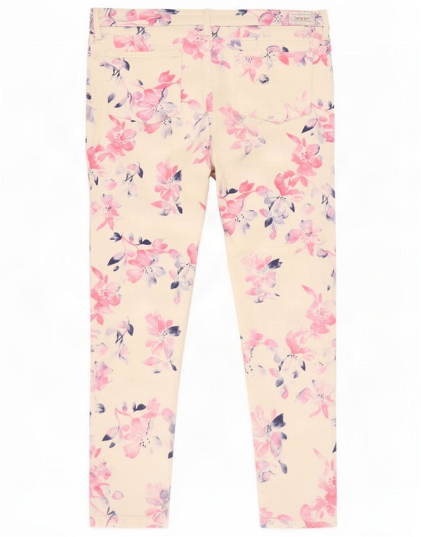 Женские джинсы-скинни Levi's, размер США 4, маленькие W27 L28 Off White Floral