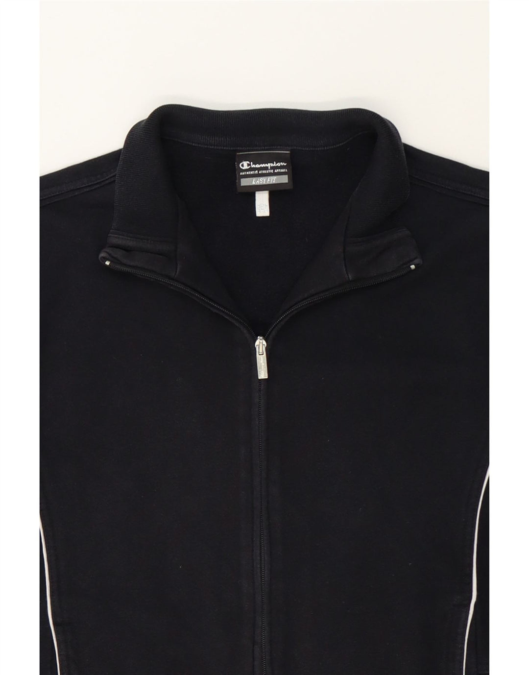 CHAMPION Womens Tracksuit Top Jacket UK 16 Large Black Cotton Vintage Champion and Second-Hand Champion from Messina Hembry 