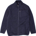 IZOD Mens Windbreaker Jacket UK 40 Large Navy Blue Polyester Vintage Izod and Second-Hand Izod from Messina Hembry 