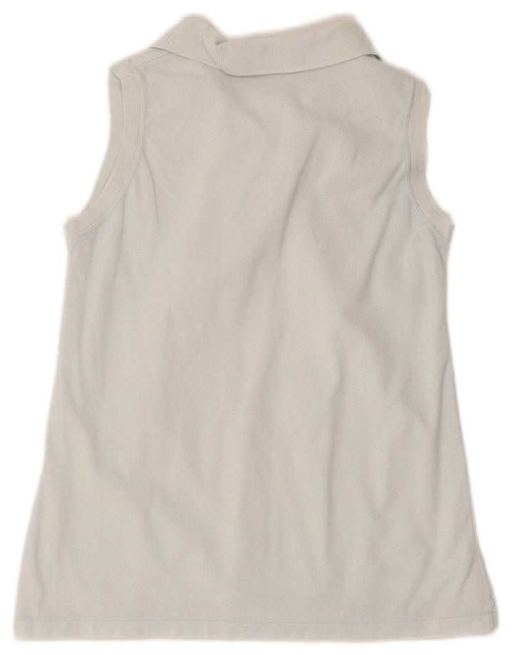 Lacoste Dame ærmeløs polo shirt størrelse 42 Large Blå