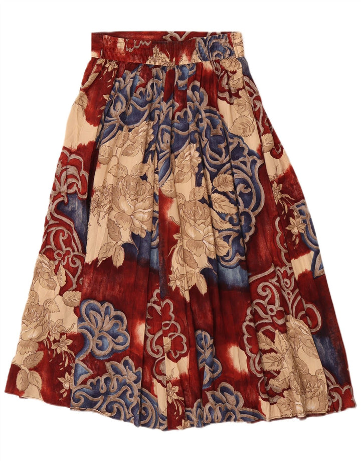 Pippa Dee Jupe évasée plissée pour femme UK 12 Medium W28 Floral multicolore