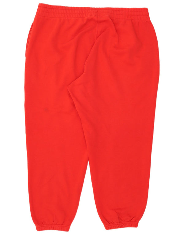 Adidas Womens Tracksuit Trousers Joggers UK 24/26 2XL Red Cotton