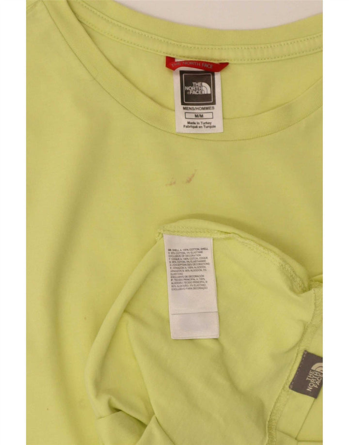 The North Face Mens T-Shirt Top Medium Yellow Cotton