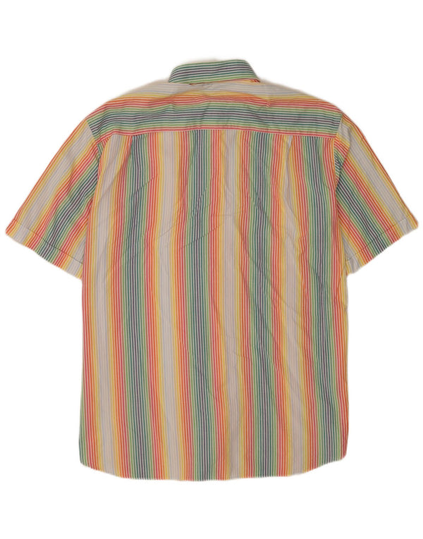 Paul & Shark férfi rövid ujjú ing 44 XL méretű, sokszínű csíkos