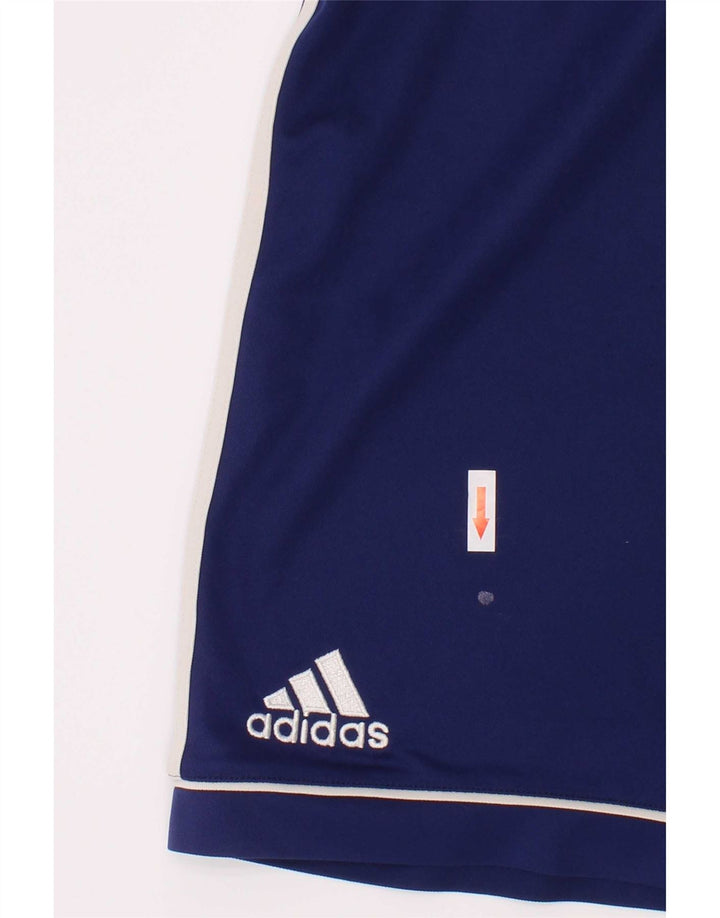 Adidas Boys Climalite Sport Shorts 13-14 Years Blue Polyester