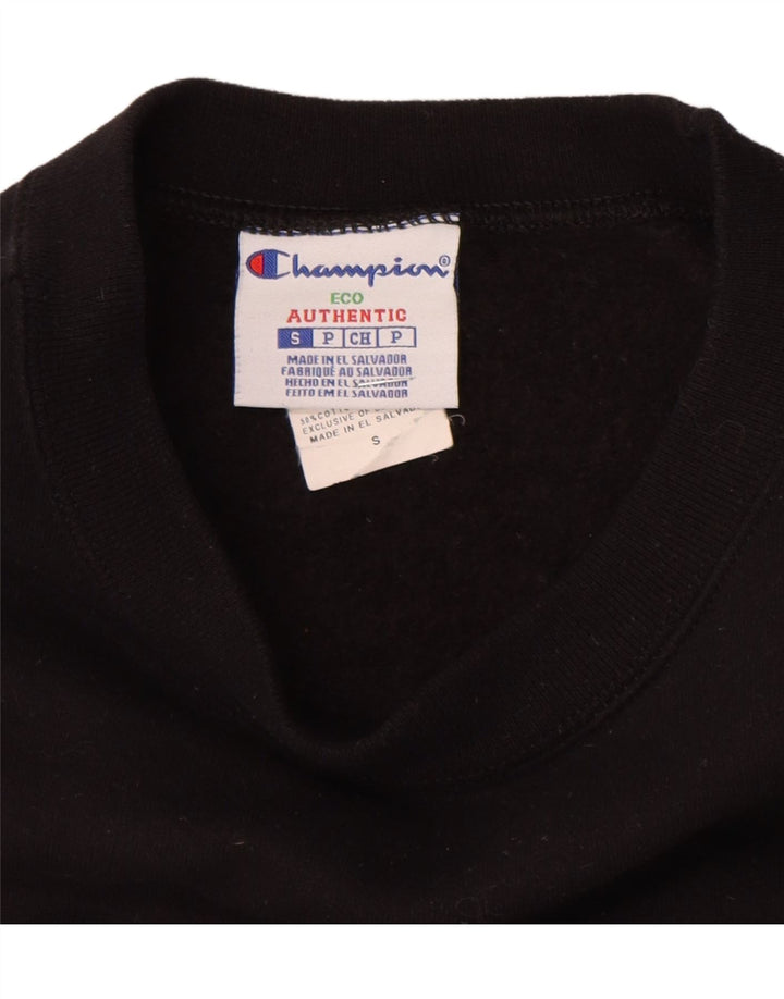 Champion Mens Tigers Graphic Sweatshirt Jumper Small Black Cotton