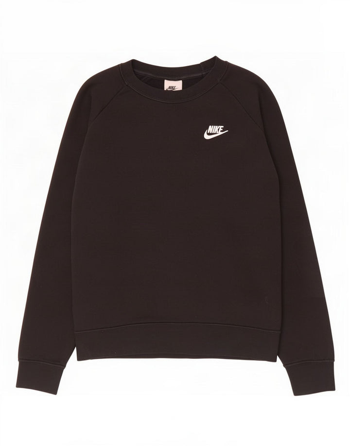 Felpa da donna Nike Jumper UK 14 Medium Black Cotton