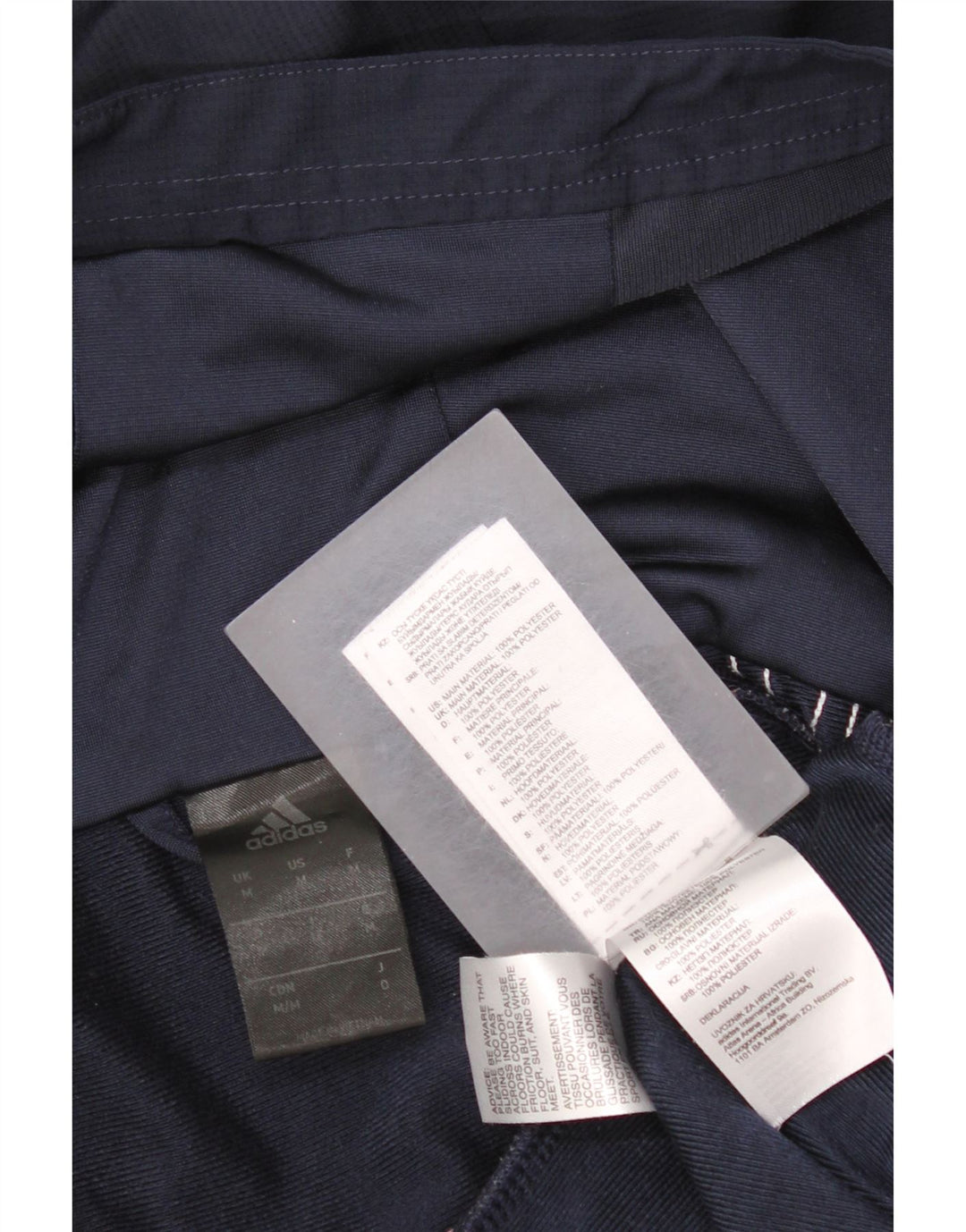 Adidas Pull à capuche zippé pour homme Bleu marine moyen Polyester