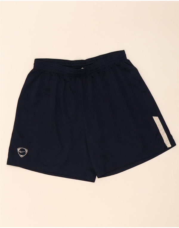 Męskie spodenki sportowe Nike XL, granatowe, z blokami kolorów, poliestrowe