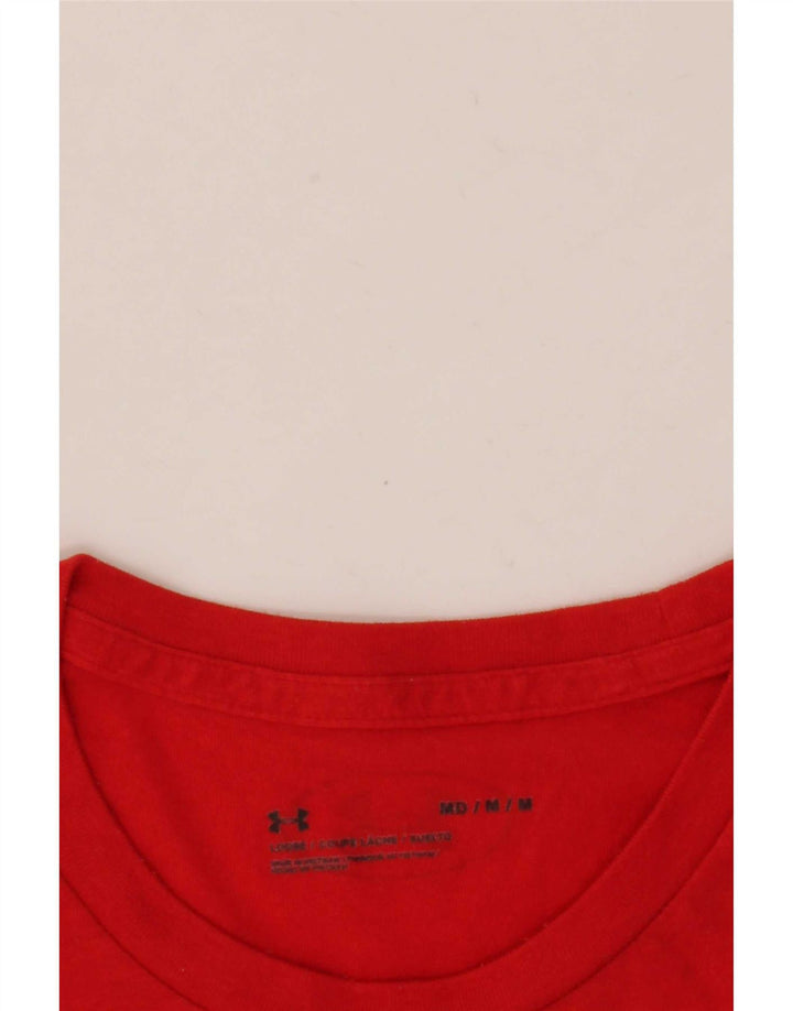 Maglietta grafica da uomo Under Armour rosso medio