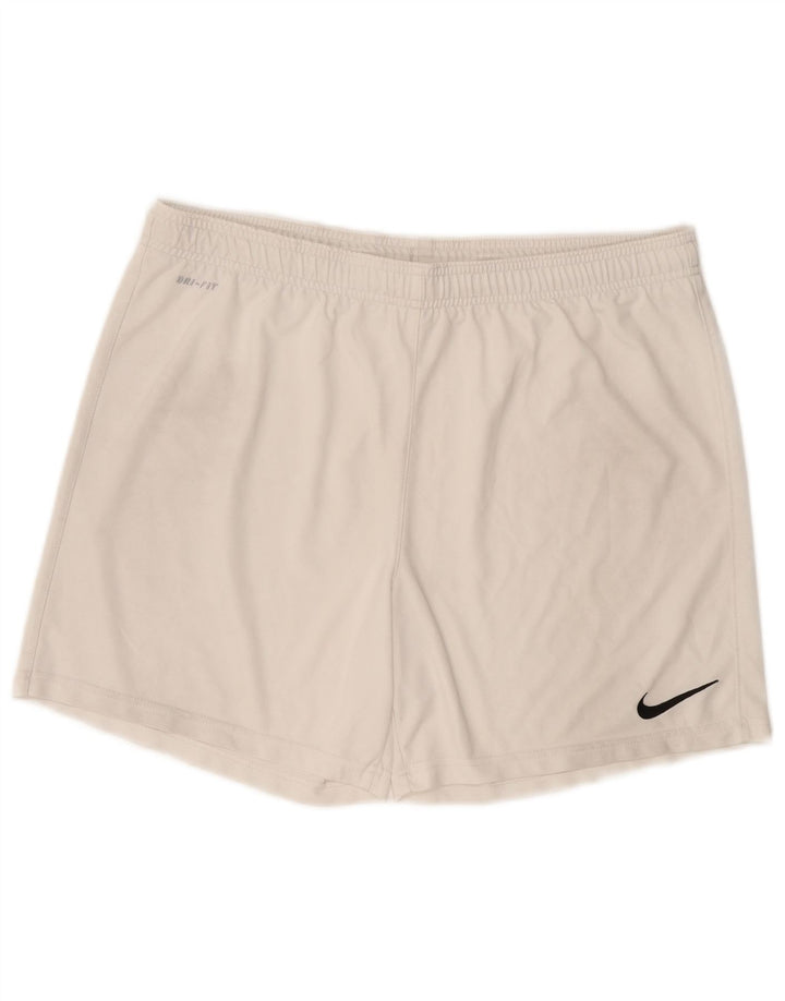NIKE Mens Dri Fit Sport Shorts Large  White