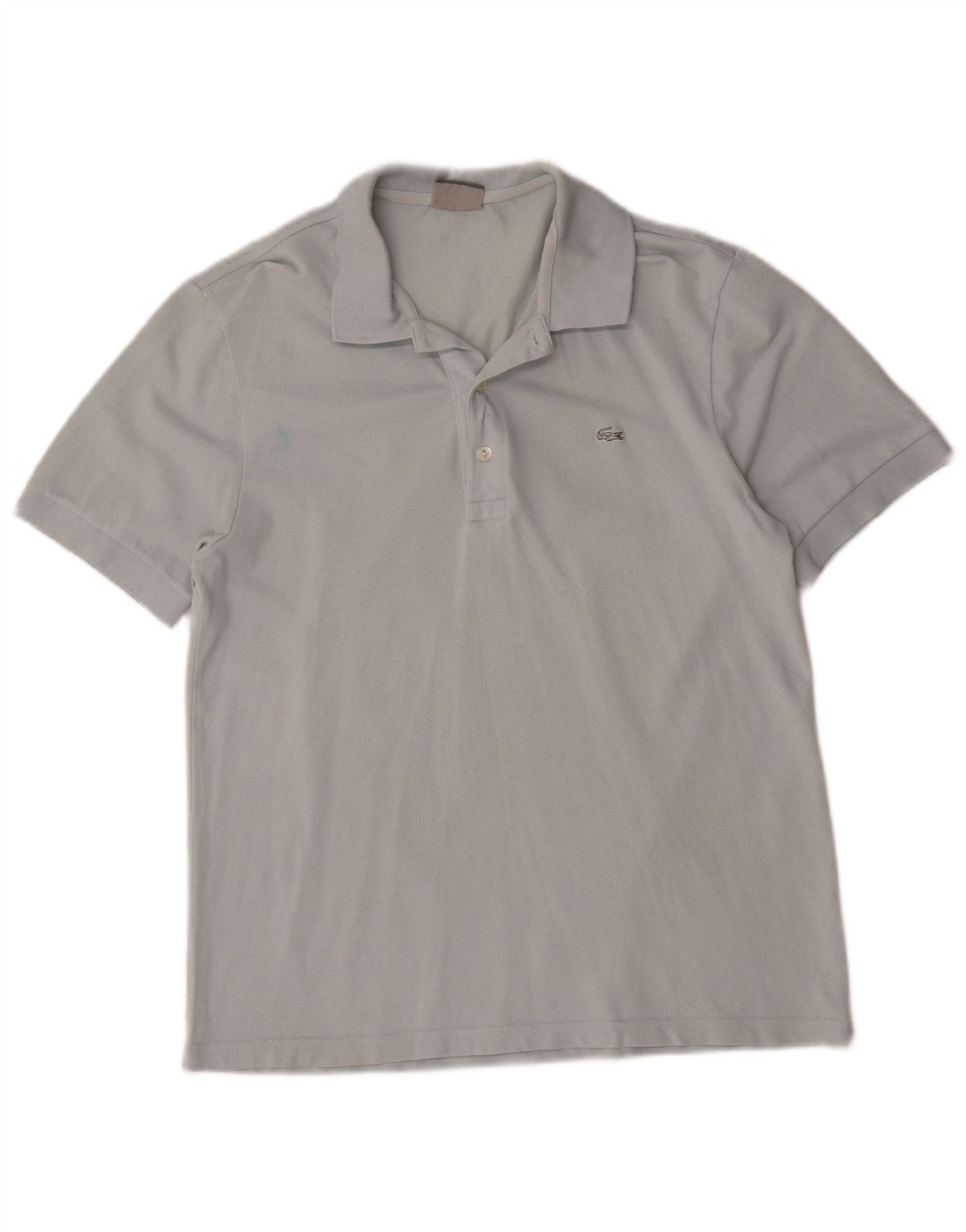 Lacoste Mens Polo Shirt Size 4 Medium Blue Cotton