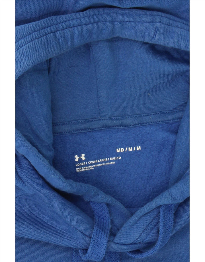 UNDER ARMOUR Mens Hoodie Jumper Medium Blue Cotton Vintage Under Armour and Second-Hand Under Armour from Messina Hembry 