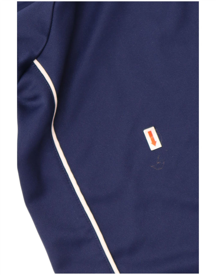 Top de trening ADIDAS Aeroready, cu fermoar, cu gât, mare, bleumarin