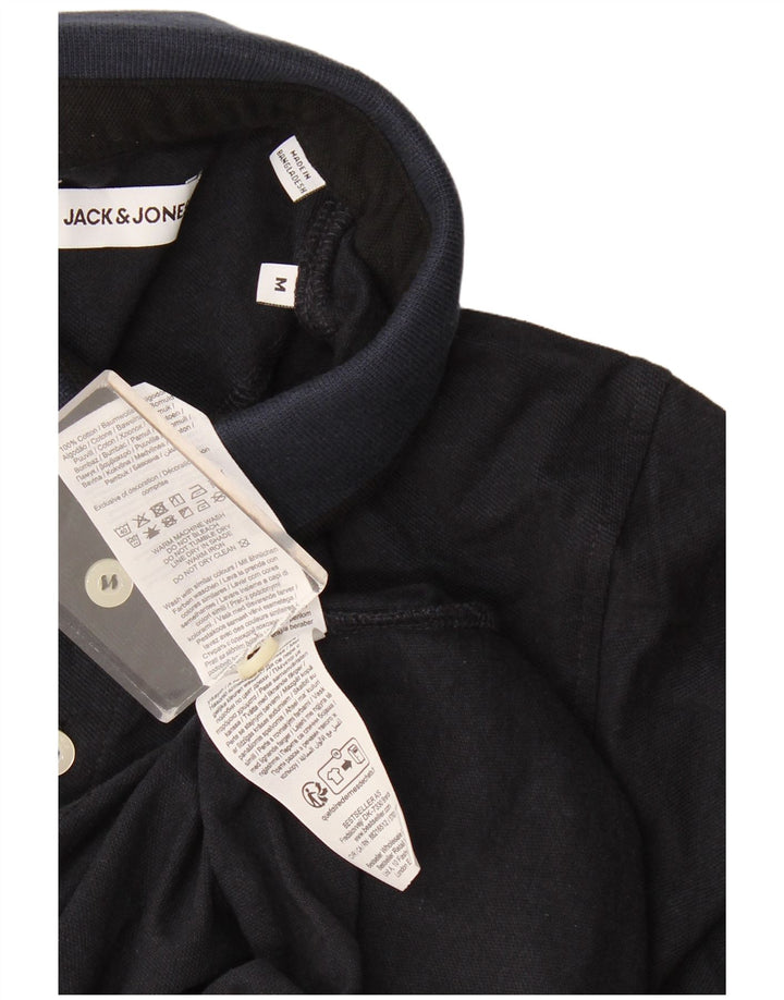 Jack & Jones Herren-Poloshirt, mittelmarineblaue Baumwolle