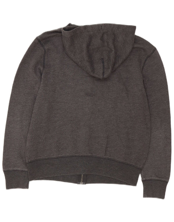 Gap Pull à capuche zippé graphique pour hommes, petit coton gris