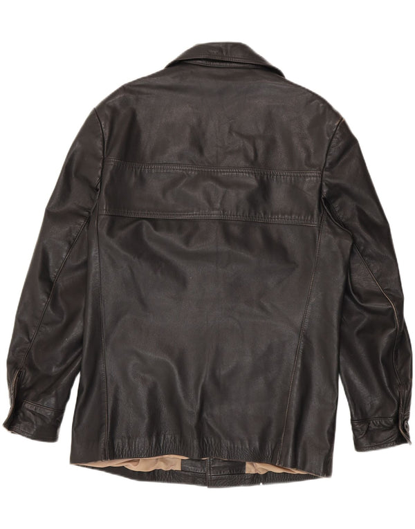 Vintage Mens Leather Jacket UK 38 Medium Black Leather