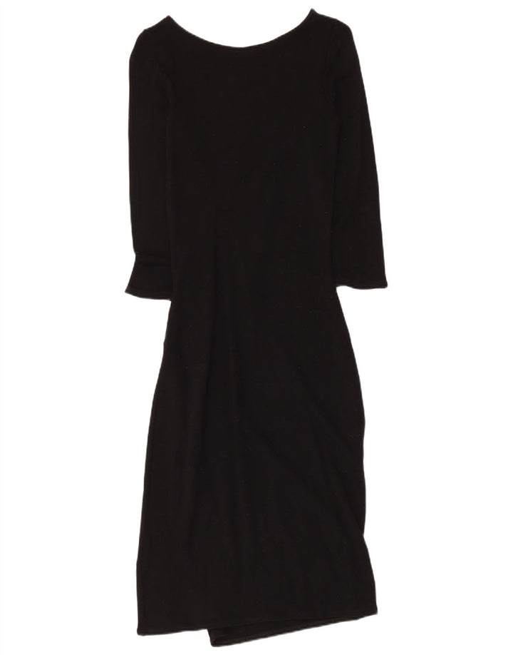 PHASE EIGHT Womens 3/4 Sleeve Sheath Dress UK 10 Small Black