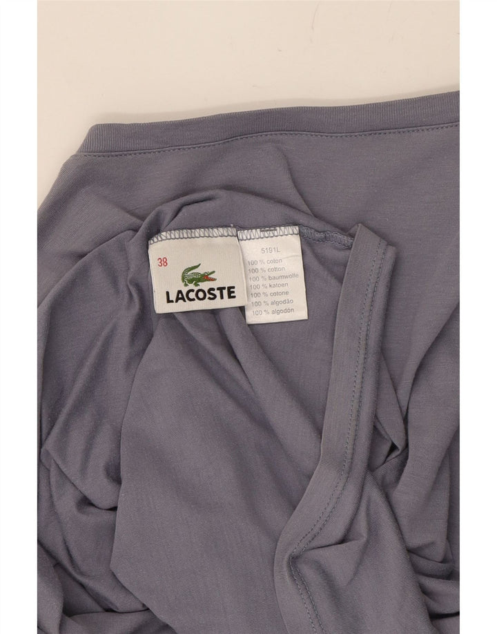 LACOSTE Womens T-Shirt Top Size 38 Medium Grey Cotton Vintage Lacoste and Second-Hand Lacoste from Messina Hembry 