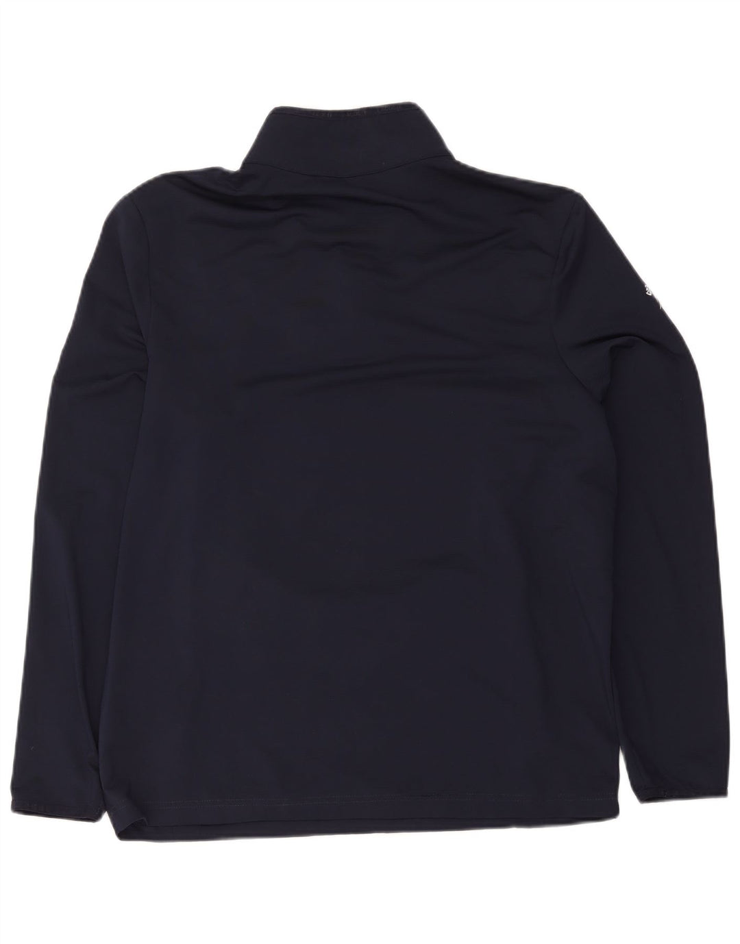 Lacoste Mens Zip Neck Pullover Tracksuit Top Size 6 XL Navy Blue Polyester